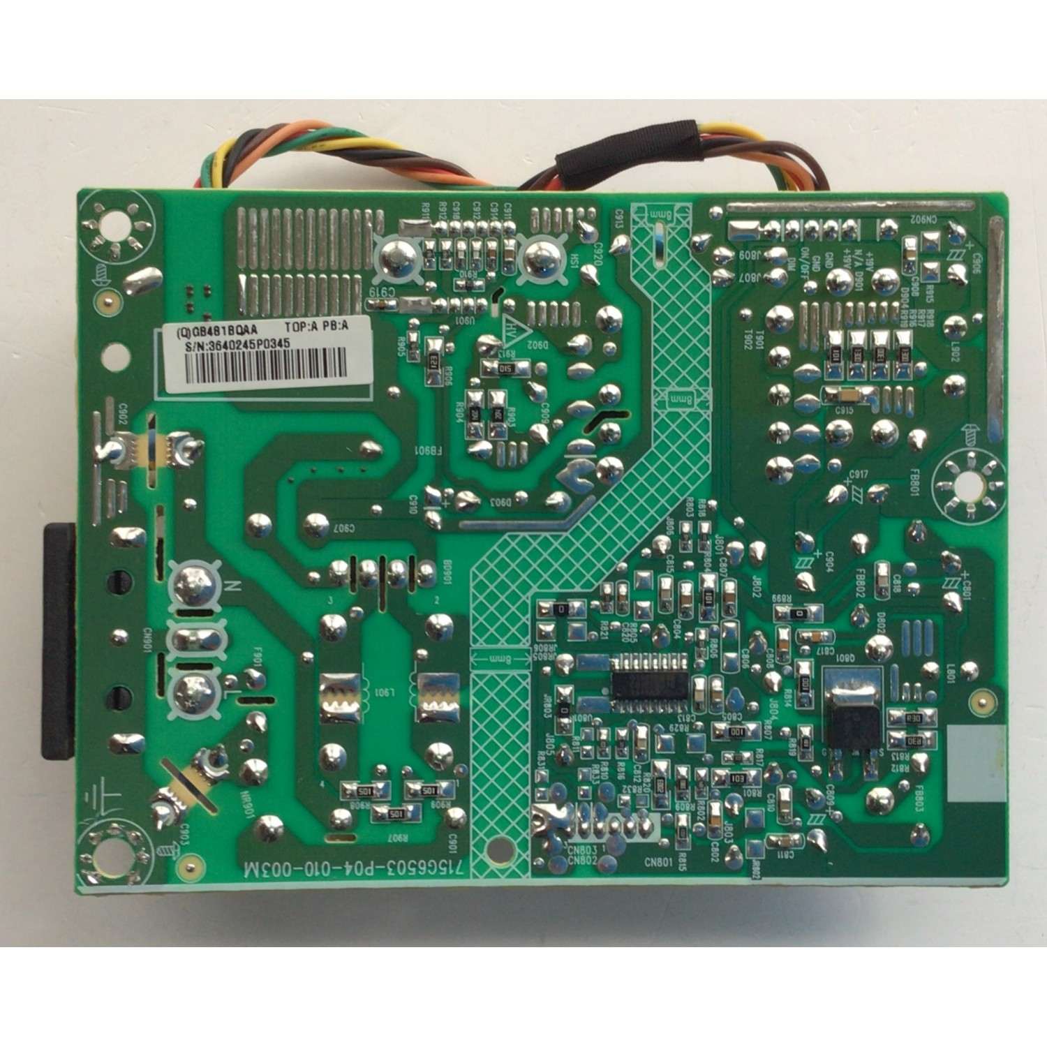 FUENTE PARA MONITOR HP / NUMERO DE PARTE GB481BQAA / 715G6503-P04-010-003M / 3640245P0345 / MODELO HSTND-9151-A - Imagen 3